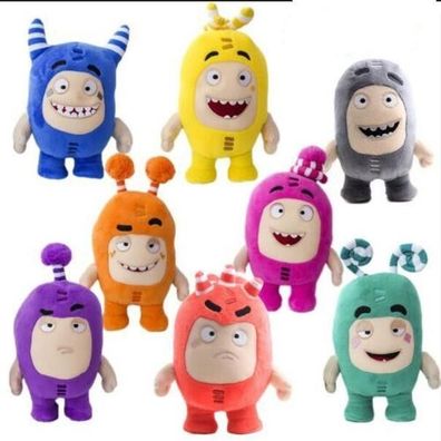 18cm/7" Oddbods Series Plush Toy Fuse Slick Bubbles Doll Kids Birthday Gift DE