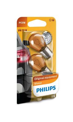 Philips PY21W 12V 21W BAU15s Vision Original equipment 2 St. Blinker