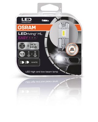 OSRAM LEDriving HL EASY H7/ H18 12V 16.2W PX26d/ PY26d-1 6000K White 2 St.
