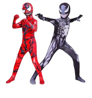 Erwachsene Kinder Venom, Spider-Man-Superheldenkostüme, Strumpfhosen, Halloween