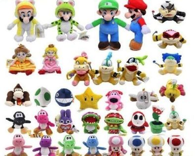C Super Mario Bros plush Toy Koopa Teddys Soft Stuffed Figure Toy Birthday Gift