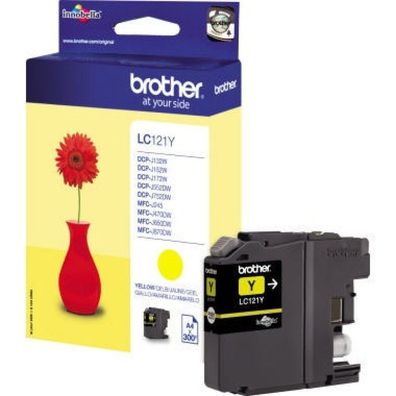 Brother Brother Ink LC 121 Yellow Gelb 0,3k (LC121Y)