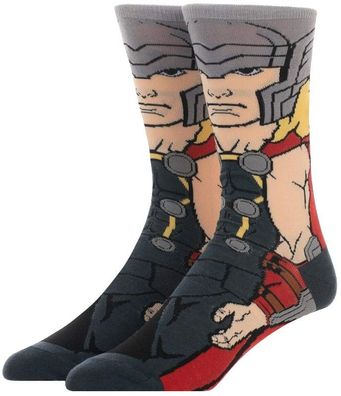 Thor Socken Marvel Socken Avengers Motivsocken Cartoon Socken mit Thor Comics Motiv