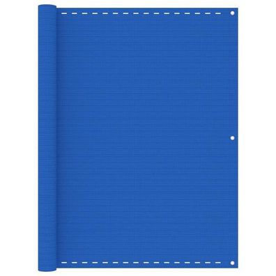 Balkon-Sichtschutz Blau 120x600 cm HDPE