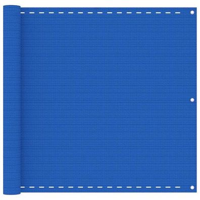 Balkon-Sichtschutz Blau 90x600 cm HDPE