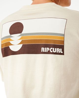 RIP CURL T-Shirt Surf Revivial Peaking vintage white