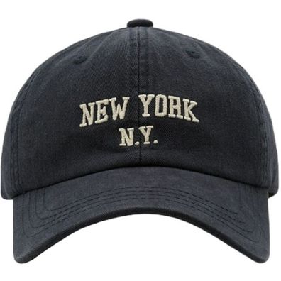 New York Dad Caps Kappen NY Baseball Cap NYC Kappe N.Y. City Schwarze Capy
