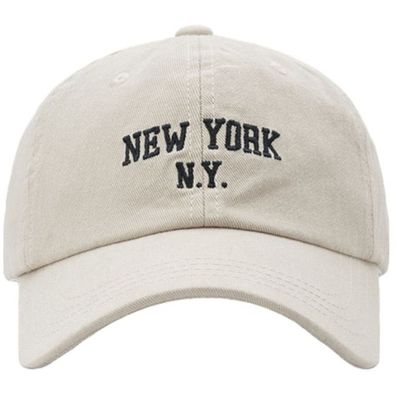 New York Dad Caps Kappen NY Baseball Cap NYC Kappe N.Y. City Weiße Capy