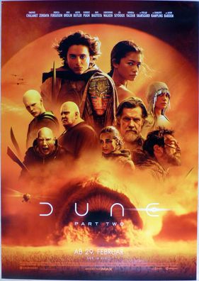 Dune: Part Two - Original Kinoplakat A0 - Hauptmotiv - Timothée Chalamet - Filmposter