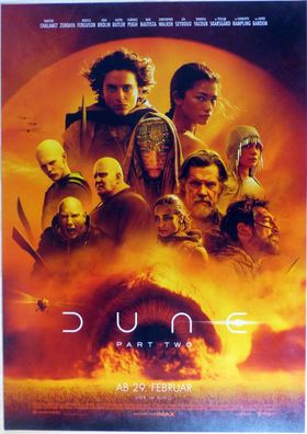 Dune: Part Two - Original Kinoplakat A1 - Hauptmotiv - Timothée Chalamet - Filmposter
