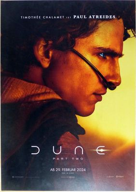 Dune: Part Two - Original Kinoplakat A1 - Paul Atreides -Timothée Chalamet-Filmposter
