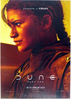 Dune: Part Two - Original Kinoplakat A1 - Chani - Zendaya - Filmposter