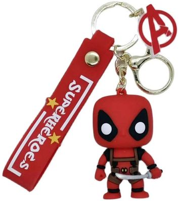 Deadpool POP Schlüsselanhänger Schlüsselring Marvel Comics Schlüsselbund Keychain
