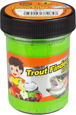 FTM Trout Finder Bait Forellenteig Frucht Fritze 50 Gramm grün