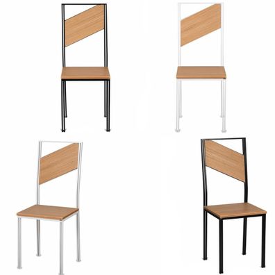 Eszimmerstuhl Küchenstuhl Stuhl Stahl/ Echtholz massiv Design bis 120 Kg