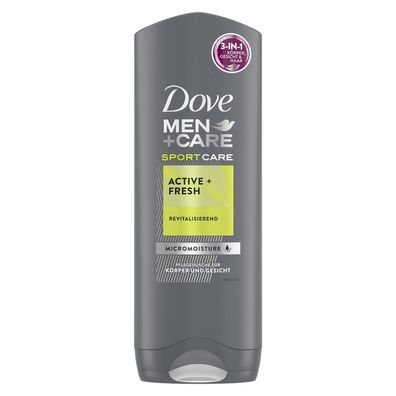 Dove Men + Care Sport Care Active + Fresh 3in1 Duschgel 3 x 250 ml