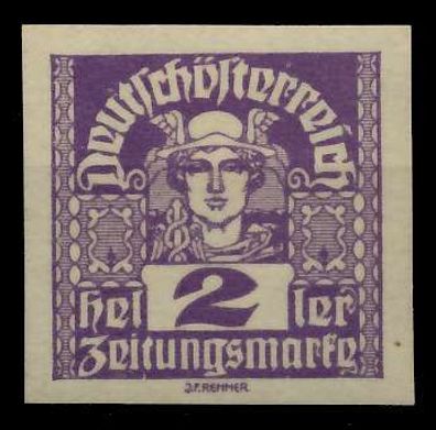 Österreich 1920 21 Zeitungsmarken Nr 293x postfrisch X7A88AA
