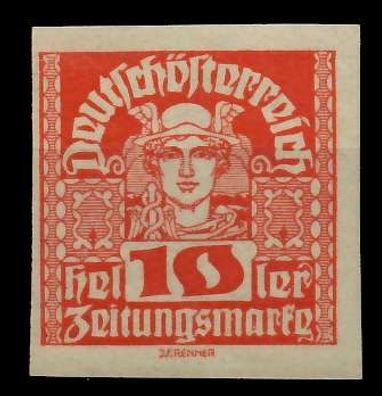 Österreich 1920 21 Zeitungsmarken Nr 299x postfrisch X7A891A