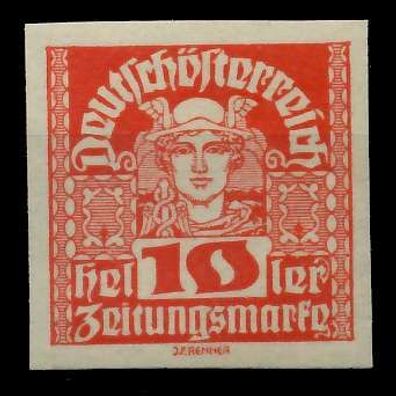 Österreich 1920 21 Zeitungsmarken Nr 299x postfrisch X7A88DE