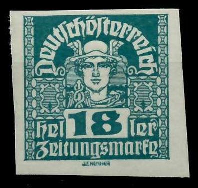 Österreich 1920 21 Zeitungsmarken Nr 302x postfrisch X7A88FE