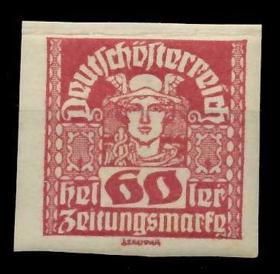 Österreich 1920 21 Zeitungsmarken Nr 306x postfrisch X7A8926