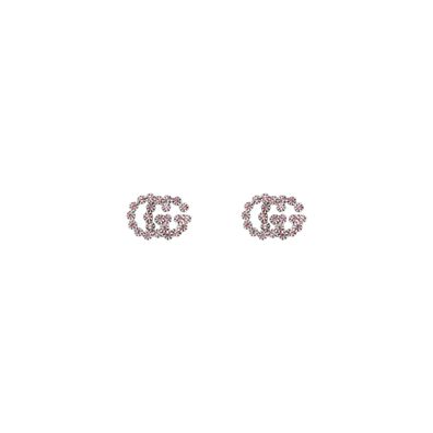 Gucci – YBD481676004 – GG Running Ohrringe aus Weißgold und Topasen