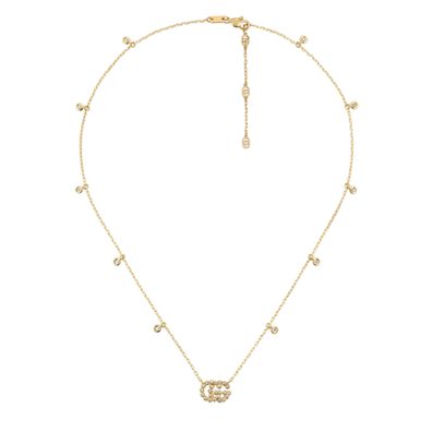 Gucci – YBB481624001 – GG Running-Halskette aus 18-karätigem Gelbgold und Diamanten