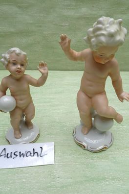 Schaubachkunst Figuren Engel Putten Kinder mit Ball spielend
