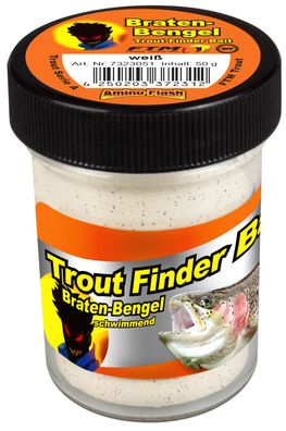 FTM Trout Finder Bait Forellenteig Braten-Bengel 50 Gramm weiß
