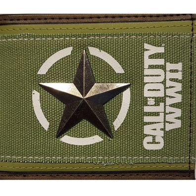 WWII Brieftasche mit Metallplatte Call of Duty Geldbörsen Portemonnaies Geldbeutel