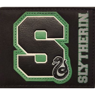 Harry Potter Brieftasche mit Slytherin Logo - Geldbörsen Portemonnaies Geldbeutel