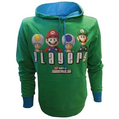 Nintendo 2011 Hoodie Große: M - Mario Players Sweatshirts Pullover Kapuzensweatjacken