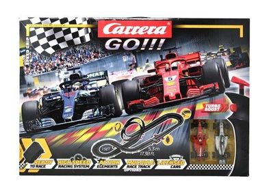 Carrera 20062482 GO!!! Speed Grip Rennstrecken-Set | 5,3m Rennbahn mit Vettels