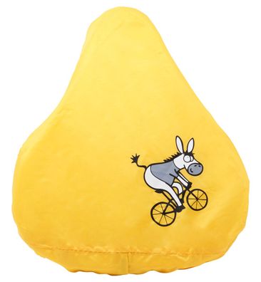Sattelbezug Fahrrad Sattelschutz Sattelschoner Regenschutz Satteldecke Esel Gelb
