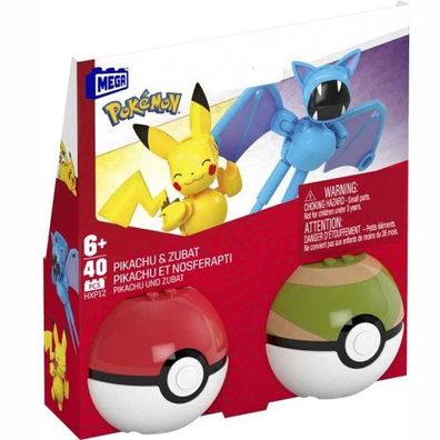 Mattel MEGA Pokemon Pikachu & Zubat