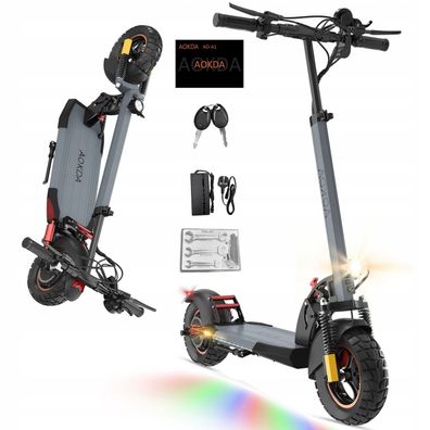 E-Scooter AOKDA A1 Faltbarer Elektroroller 10Ah 30KM 10 Zoll 800W 45KM/ H E-Roller