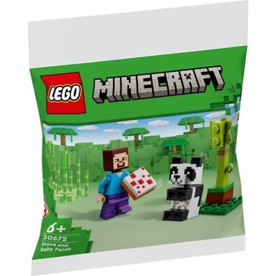 LEGO® Minecraft Steve mit Baby Panda