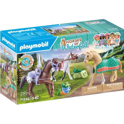 71356 Playm. 3 Pferde: Morgan, Quarter Horse - Playmobil 71356 - (Spielwaren / ...