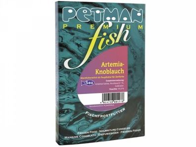 Petman fish Artemia-Knoblauch Fischfutter tiefgekühlt 100 g (Inhalt Paket: 15 Stück)