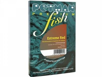 Petman fish Extreme Red Fischfutter tiefgekühlt 100 g (Inhalt Paket: 15 Stück)