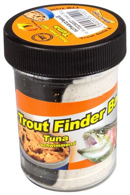 FTM Trout Finder Bait Forellenteig Tuna 50 Gramm schwarz / weiß