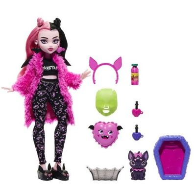 Mattel Monster High Draculaura mit Pyjamapartyzubehör