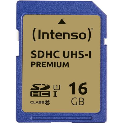 Intenso SD 16GB UHS-I Prem Cl10 - Intenso 3421470 - (PC Zubehoer / Speicher)