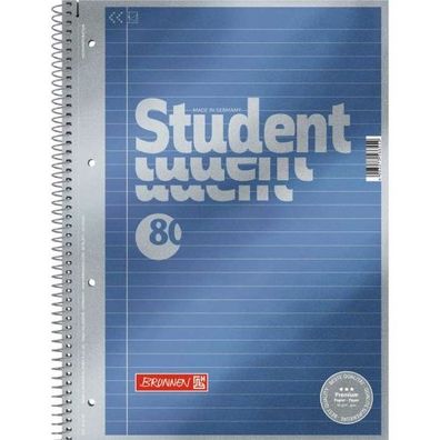 Brunnen Collegeblock Premium A4 liniert - Deckblatt: blau