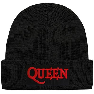 Queen Schwarze Beanie Mütze - Hard Rock Musik Beanies Mützen Caps Hats Hüte