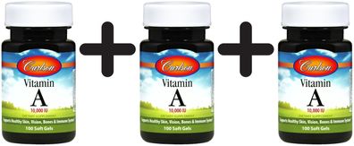 3 x Vitamin A, 10 000 IU - 250 softgels