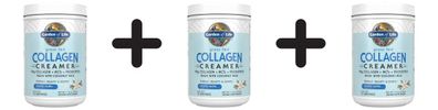3 x Collagen Creamer - Grass Fed, Creamy Vanilla - 330g