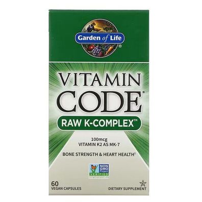 Vitamin Code RAW K-Complex - 60 vcaps