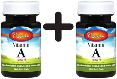 2 x Vitamin A, 10 000 IU - 250 softgels