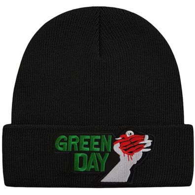 Green Day Schwarze Beanie Mütze - Hard Rock Musik Beanies Mützen Caps Hats Hüte